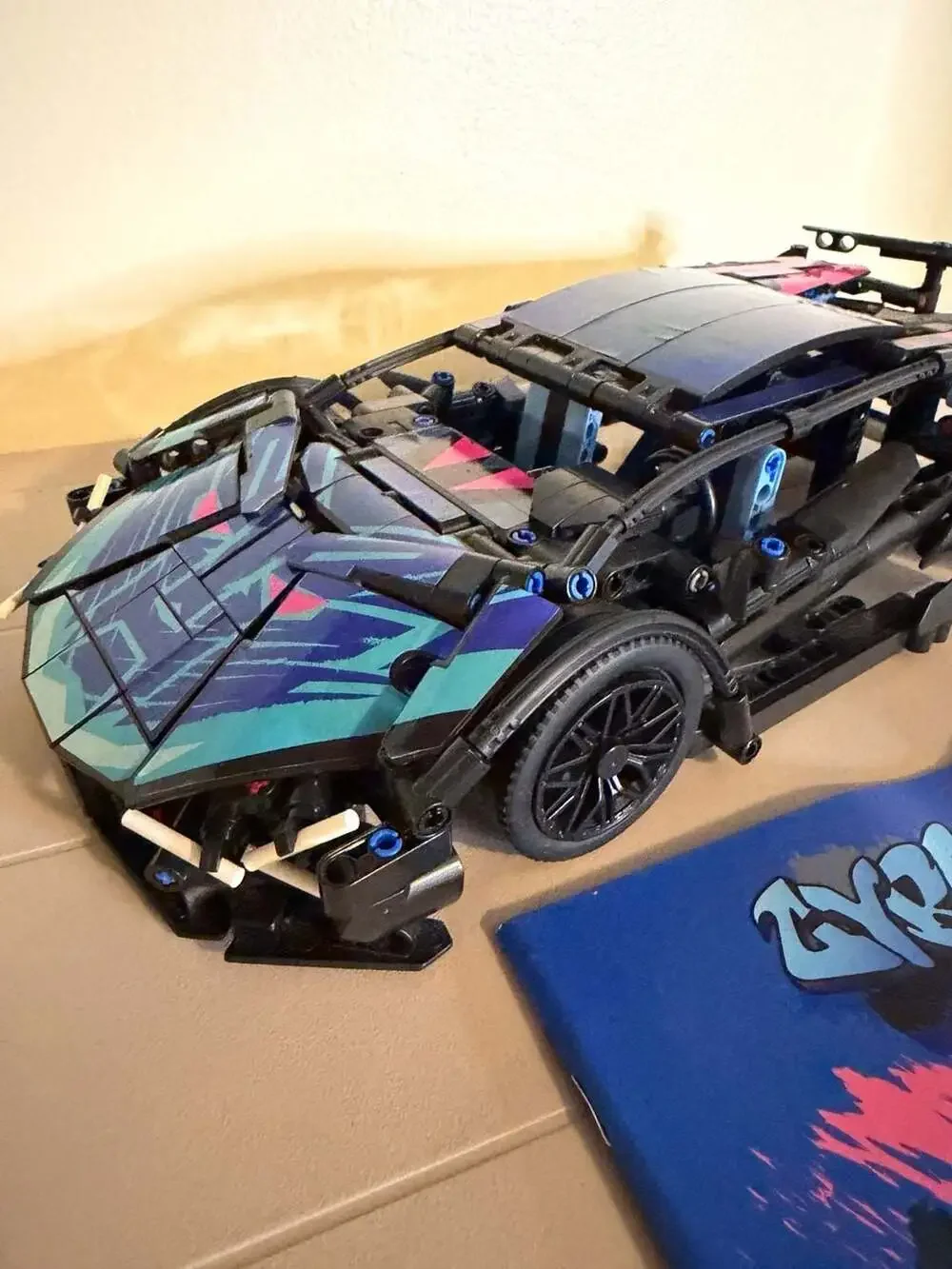 Menbis Narwhal 1280 Piece 1:14 Scale Lam-BOR MK2 Sports Car MOC Building Block K